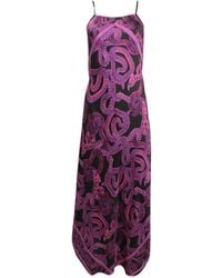 Monzlapur New York - Silk Serpent Noir Dress - Lyst