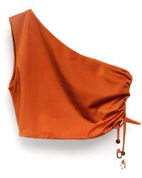 Duskitten - Bloomline Dew One-Shoulder Top - Lyst