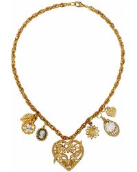 Caramel Vintage Jewellery - Exclusive Vintage Mother's Day Plated Charm Necklace - Lyst