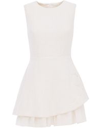 Georgette - Bianca Textured Mini Dress - Lyst