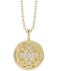 Vanimy - Byzantine Cross Medallion Necklace - Lyst