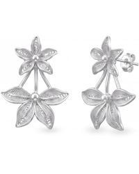 Yieon - Stars Fine Floral Filigree Stud Earrings - Lyst