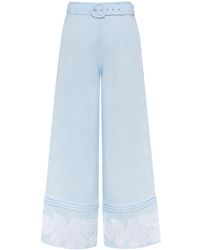 Annabo - Desert Rose Wide-Leg Linen Pants - Lyst