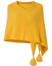 I Rocchi Cashmere - Pure Cashmere Lightweight Poncho - Lyst