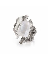 Ormiro - Glacier Chunky & Clear Quartz Ring - Lyst