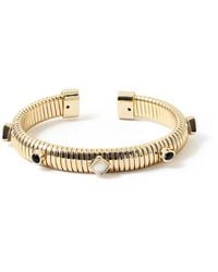 Michael Nash Jewelry - Plated Cobra Bracelet With Mother Of Pearl And Glass - Lyst