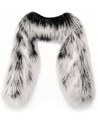 Shaded the Label - Lamorna & Mongolian Shearling Multiway Micro Jacket - Lyst