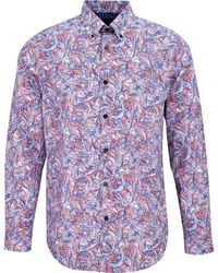 lords of harlech - Mitchell Paisley Layers Shirt - Lyst