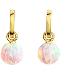 Ora Pearls - Sun Opal Hoop Earrings - Lyst