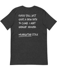 Anchor and Crew - Heather Think Ocean Orangutan Aspirations Cotton Embroidered T-Shirt - Lyst