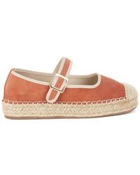 Rag & Co - Bolean Soft Suede Leather Mary Jane Espadrilles - Lyst