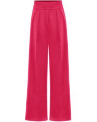 Tia Dorraine - High-Waist Wide-Leg Trousers - Lyst