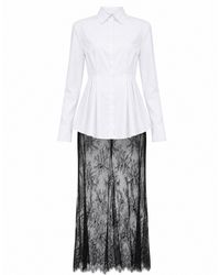 34B - Beverly Lace Shirt Dress - Lyst