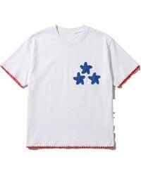Ana Chic - Star Handmade Crochet Applique Cotton Tee - Lyst