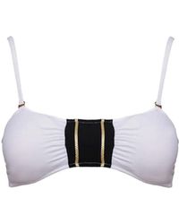 Cherina Beachwear Llc - Marine Bandeau Style Bikini Top - Lyst