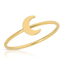Glamrocks Jewelry - Crescent Moon Ring - Lyst