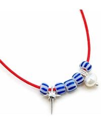 The Pheia - North Star Charm Cord Necklace - Lyst