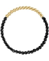 Olivia Le - Mini Star Faceted Onyx Beaded Bracelet - Lyst