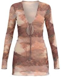 Alia Studio - Améthyste Mini Mesh Dress - Lyst
