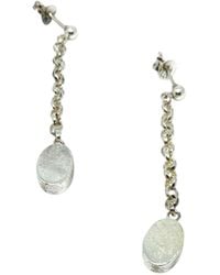 Tg-Jewellery by Tamara Gervasio - Oval Drop Earrings — Sterling - Lyst