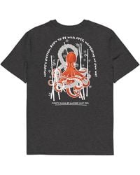 Anchor and Crew - Dark Heather Octopus Another Good Day Organic Cotton T-Shirt - Lyst