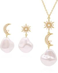 Luna Charles - Pearl Drop Gift Set - Lyst