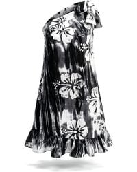 Nyny Ryke - Wilma Sh, One-Shoulder Batik Midi Dress & Floral Cotton Dress - Lyst
