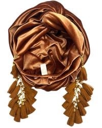 Julia Clancey - Cocoa Chacha Velour Turban - Lyst