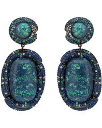 LÁTELITA London - Fiorella Opal Drop Earrings Oxidised - Lyst