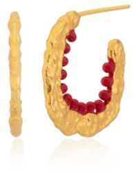 Milou Jewelry - Alice Hoop Earrings - Lyst