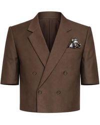 Maui X Lolita - André Espresso Cropped Blazer - Lyst