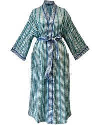 Lime Tree Design - And Fish Cotton Full Length Resort Beach Cover Up - Lyst
