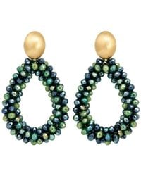 Uchi and Soto - Hanabi Glass Bead Statement Earrings - Lyst