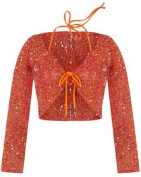 Belletage Swimwear - The Golden Hour Cover Up Top - Lyst