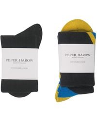 Peper Harow - Made in England - Two Pairs Wool Socks Bundle – Charcoal Ski & Boot - Lyst