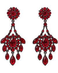 Maison De Gala - Ruby Chandelier Cluster Earrings - Lyst