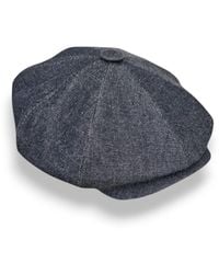 Mister Miller - Master Hatter - Finch's Jeans Oversized Bakerboy Cap - Lyst