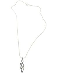 Tg-Jewellery by Tamara Gervasio - Cat Pendant Snake Chain Necklace — Sterling - Lyst