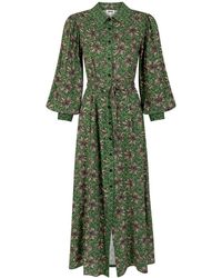IN OUR NAME - Welel Long Sleeve Printed Shirt Dress - Lyst