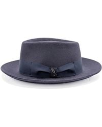 DORIA 1905 - Storm Smooth Lapin Felt Telescope Hat - Lyst