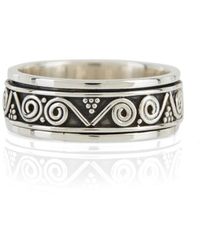 Charlotte's Web Jewellery - Aztec Wanderer Silver Spinning Ring - Lyst