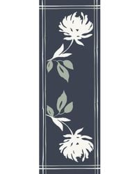 Heritagemoda - Luxury Wool-Silk Scarf – Hand-Painted Midnight With Pastel Floral Print - Lyst