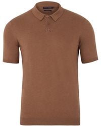 Paul James Knitwear - Ultra Fine Cotton Earll Short Sleeve Polo Shirt - Lyst