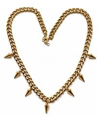 Jagged Halo Jewelry - Fallon Spike Pendant Necklace Stainless Steel Plated - Lyst