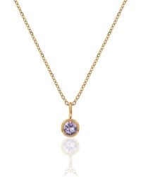 A Weathered Penny - Birthstone Necklace - Lyst