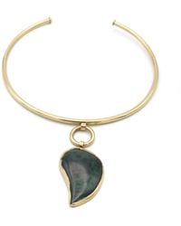 Lala Salama - Kijani Malachite Lunar Choker - Lyst