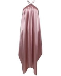 Sasha La Mer - Alexandra Silk Dress, Color English Rose - Lyst