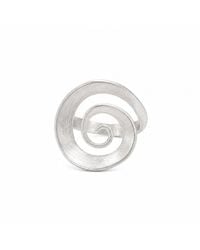 Ormiro - Vortex Sterling Spiral Ring - Lyst