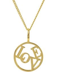 Katie Mullally - Love Medallion & Chain - Lyst