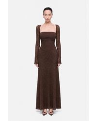 Nocturne - Eyelet Lace Maxi Dress - Lyst